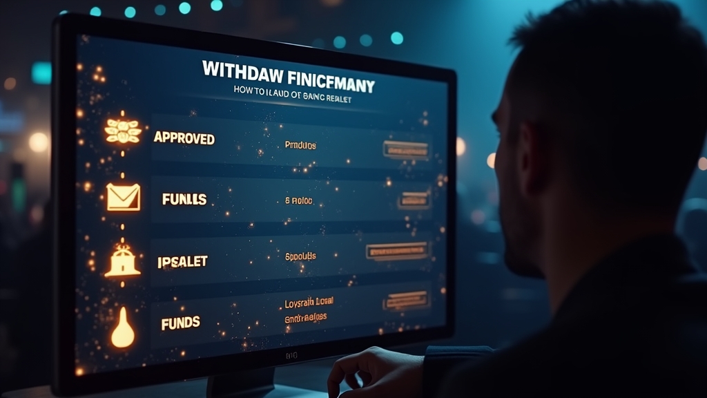 Withdrawal timeline screen with bank, card, and e-wallet processing routes